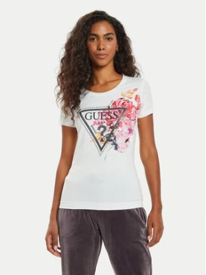 Guess T-Shirt W4BI23 J1314 Biały Regular Fit