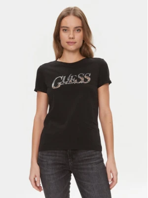 Guess T-Shirt W4RI24 JA914 Czarny Regular Fit