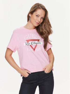 Guess T-Shirt W4RI43 K8FQ4 Różowy Boxy Fit
