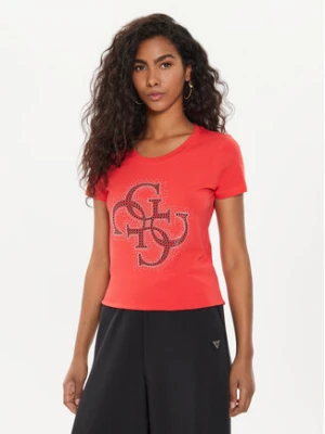 Guess T-Shirt W4YI37 J1314 Czerwony Regular Fit