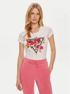 Guess T-Shirt W4YI71 J1314 Różowy Regular Fit