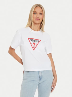 Guess T-Shirt W4YI73 K8HM0 Biały Boxy Fit