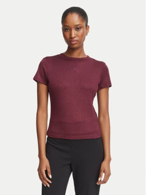 Guess T-Shirt W5BP07 KCGM2 Bordowy Regular Fit