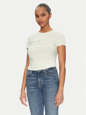 Guess T-Shirt W5GI04 J1314 Żółty Slim Fit