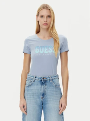 Guess T-Shirt W5GI14 J1314 Niebieski Regular Fit