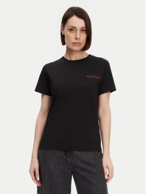 Guess T-Shirt W5RI04 I3Z14 Czarny Regular Fit