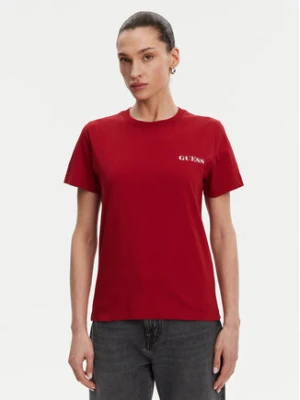 Guess T-Shirt W5RI04 I3Z14 Czerwony Regular Fit