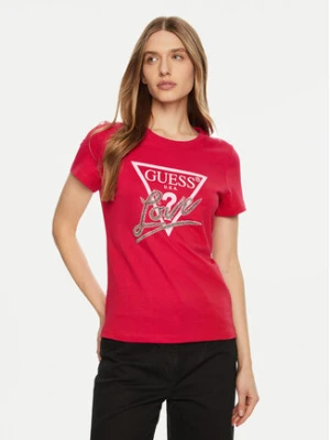 Guess T-Shirt W5RI10 I3Z14 Czerwony Regular Fit