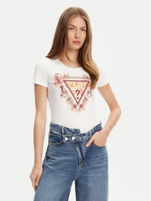 Guess T-Shirt W5YI08 J1314 Biały Regular Fit
