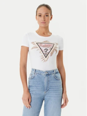 Guess T-Shirt W5YI13 J1314 Biały Regular Fit