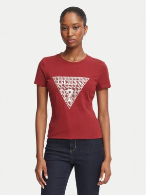 Guess T-Shirt W6BI61 K7948 Bordowy Regular Fit