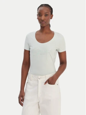 Guess T-Shirt W6GI14 K3033 Zielony Regular Fit
