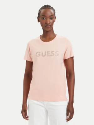 Guess T-Shirt W6GI15 K3035 Koralowy Regular Fit