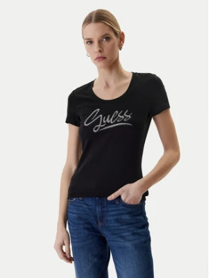 Guess T-Shirt W6RI24 J1314 Czarny Regular Fit