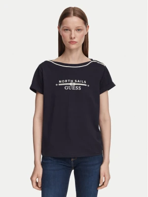Guess T-Shirt W6YI58 K5317 Granatowy Regular Fit