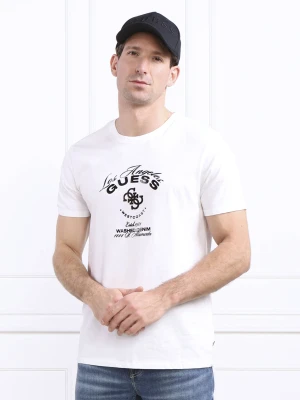 GUESS T-shirt WESTCOAST | Slim Fit biały