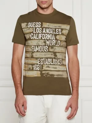 GUESS T-shirt WORLD FAMOUS | Slim Fit