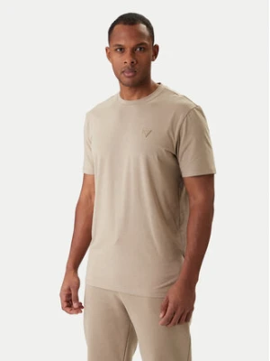 Guess T-Shirt Z2YI12 JR06K Beżowy Regular Fit