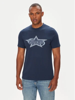 Guess T-Shirt Z5YI02 I3Z14 Granatowy Regular Fit