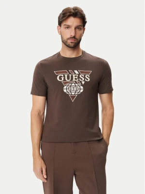 Guess T-Shirt Z6BI08 K6543 Brązowy Regular Fit