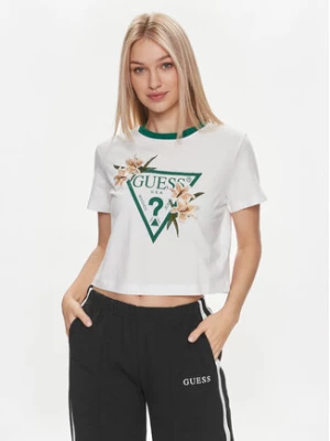 Guess T-Shirt Zoey V4GI02 K46D1 Biały Boxy Fit