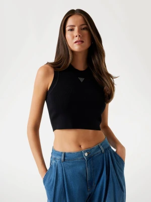 GUESS Top Alexia | Cropped Fit czarny