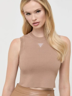 Guess top ALEXIA damski kolor brązowy W3BZ15 Z37K0