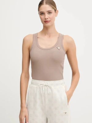 Guess top COLETTE damski kolor beżowy V4YP06 K8RT2