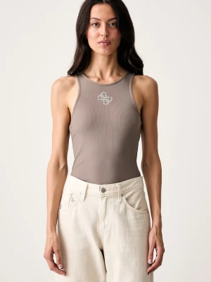 Guess top damski GUENDALINA brązowy