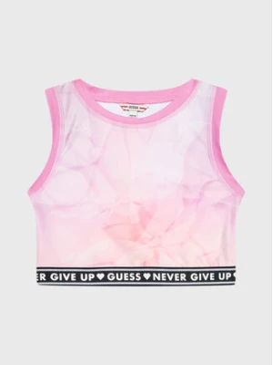 Guess Top J3RI02 MC01P Różowy Slim Fit