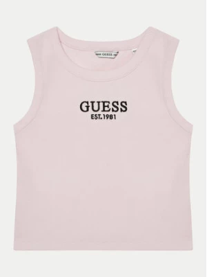 Guess Top J4YI16 KBZP4 Różowy Regular Fit