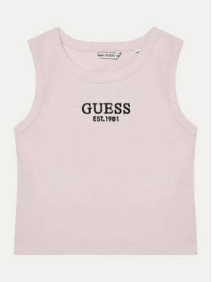 Guess Top J4YI16 KBZP4 Różowy Regular Fit