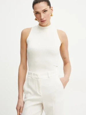 Guess top PRISCILLA kolor beżowy z półgolfem W4BP57 KCNV2