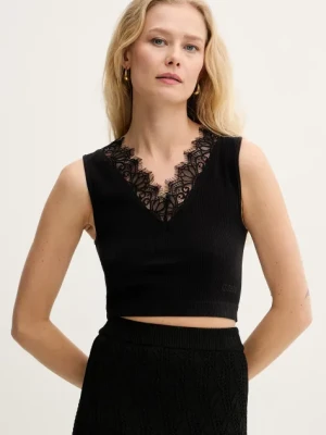 Guess top RAQUEL damskie kolor czarny W5GZ09 Z2ZN0