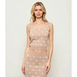 GUESS Top SARAH | Slim Fit | z dodatkiem wełny