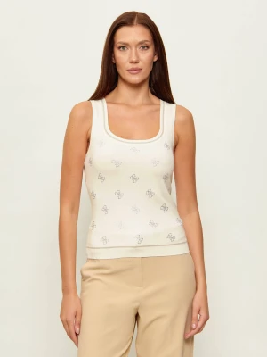 GUESS Top | Slim Fit ecru