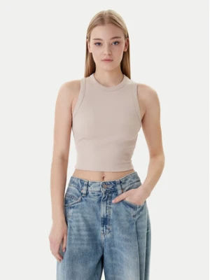 Guess Top V3GP19 K8RT2 Beżowy Slim Fit