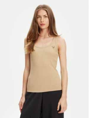Guess Top V4YP06 K8RT2 Beżowy Regular Fit