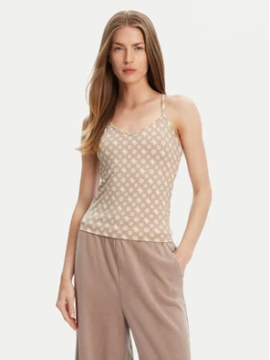 Guess Top V5YP11 MC03W Beżowy Slim Fit