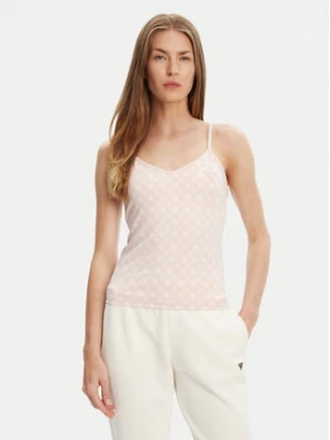 Guess Top V5YP11 MC03W Różowy Slim Fit