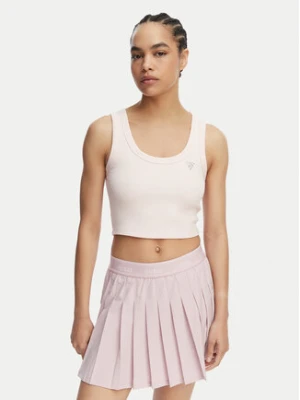 Guess Top V6GP07 K2987 Różowy jasny Slim Fit