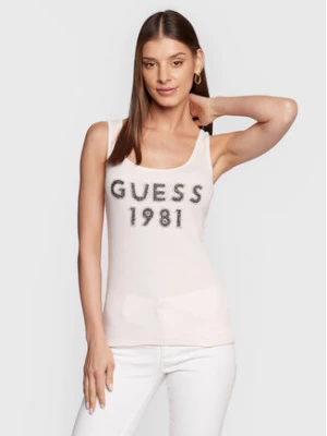 Guess Top W3RP07 K1814 Różowy Slim Fit