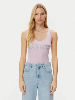 Guess Top W5GP29 KA0H1 Różowy Regular Fit