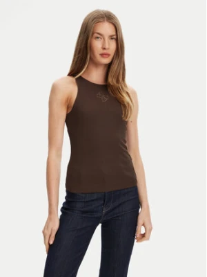 Guess Top W5GP57 KCV52 Brązowy Regular Fit