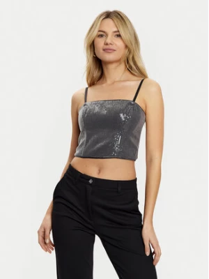 Guess Top W5RH0G WGX40 Srebrny Slim Fit