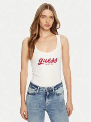 Guess Top W5RP03 KA0H1 Biały Regular Fit