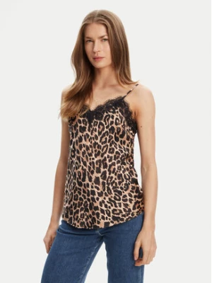 Guess Top W5YH65 WHEZ2 Beżowy Regular Fit