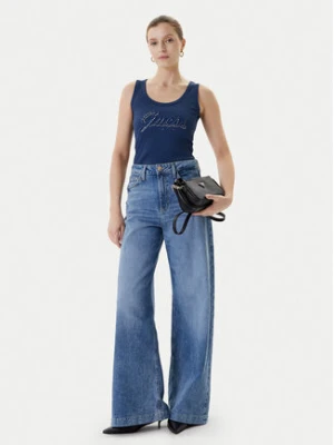 Guess Top W5YP00 KCXJ2 Granatowy Classic Fit