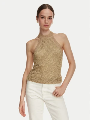 Guess Top W6YR34 Z1032 Złoty Regular Fit