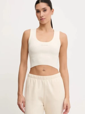 Guess top z domieszką wełny FLAMINIA beżowy